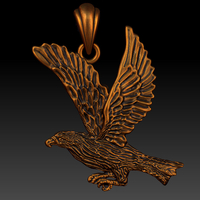 Small Pendant Eagle 3D print model 3D Printing 542936
