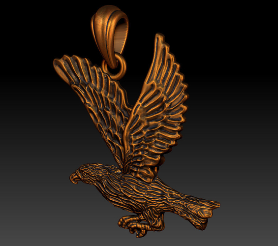 Pendant Eagle 3D print model 3D Print 542937