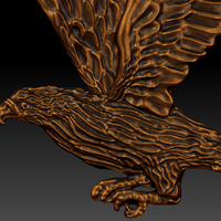 Pendant Eagle 3D print model - Thumbnail 5