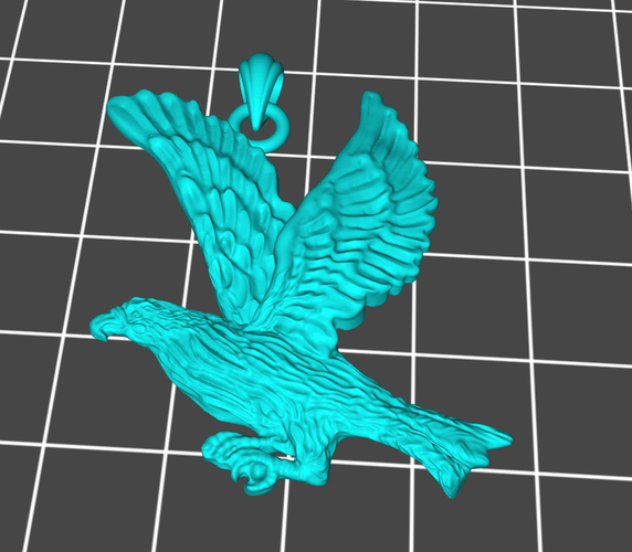 Pendant Eagle 3D print model 3D Print 542940