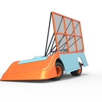 Super Dirt Late model with side wing while turning 1:25 - Thumbnail 6