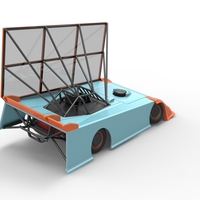 Super Dirt Late model with side wing while turning 1:25 - Thumbnail 15