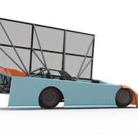 Super Dirt Late model with side wing while turning 1:25 - Thumbnail 18