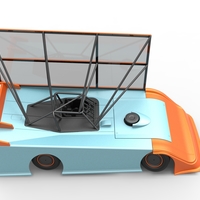 Super Dirt Late model with side wing while turning 1:25 - Thumbnail 20