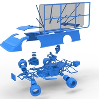 Super Dirt Late model with side wing while turning 1:25 - Thumbnail 24