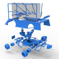 Super Dirt Late model with side wing while turning 1:25 - Thumbnail 25