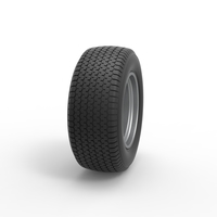 Front Wheel of Northeast Dirt Modified stock car 1:25 - Thumbnail 3