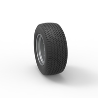 Front Wheel of Northeast Dirt Modified stock car 1:25 - Thumbnail 8