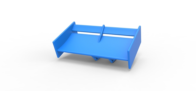 Wing of Supermodified front engine race car 1:25