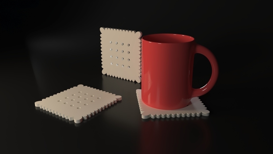 Biscuit Coasters 3D Print 543188