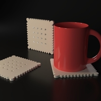 Small Biscuit Coasters 3D Printing 543188