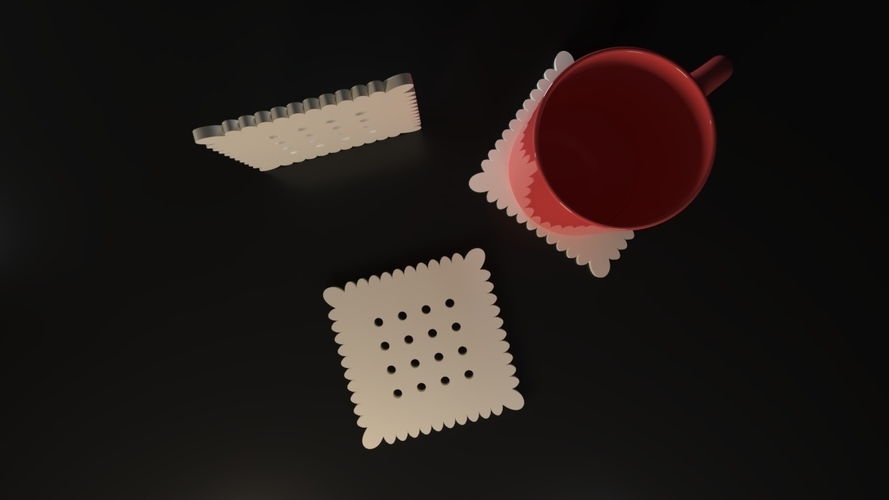 Biscuit Coasters 3D Print 543190