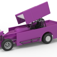 NE Outlaw Dirt Modified stock car V2 Scale 1:25 - Thumbnail 1