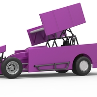 NE Outlaw Dirt Modified stock car V2 Scale 1:25 - Thumbnail 2