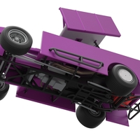 NE Outlaw Dirt Modified stock car V2 Scale 1:25 - Thumbnail 3