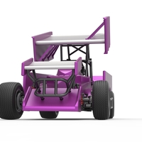 NE Outlaw Dirt Modified stock car V2 Scale 1:25 - Thumbnail 5