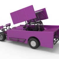 NE Outlaw Dirt Modified stock car V2 Scale 1:25 - Thumbnail 10