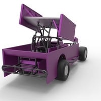 NE Outlaw Dirt Modified stock car V2 Scale 1:25 - Thumbnail 15