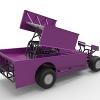 NE Outlaw Dirt Modified stock car V2 Scale 1:25 - Thumbnail 17