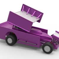 NE Outlaw Dirt Modified stock car V2 Scale 1:25 - Thumbnail 20