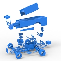 NE Outlaw Dirt Modified stock car V2 Scale 1:25 - Thumbnail 24