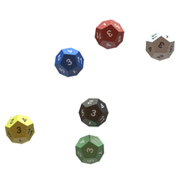 12 Sided Game Dice 6 Colors - Thumbnail 2