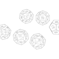 12 Sided Game Dice 6 Colors - Thumbnail 4