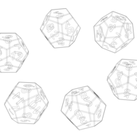 12 Sided Game Dice 6 Colors - Thumbnail 7