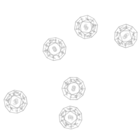 12 Sided Game Dice 6 Colors - Thumbnail 12