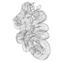 3D Art Chinese Dragon Stencil - Thumbnail 5