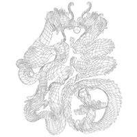 3D Art Chinese Dragon Stencil - Thumbnail 9