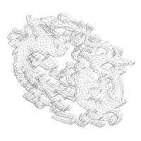 3D Art Dragon and Phoenix Stencil - Thumbnail 6