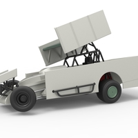 NE Outlaw Dirt Modified stock car V2 while turning 1:25 - Thumbnail 1