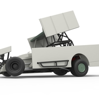 NE Outlaw Dirt Modified stock car V2 while turning 1:25 - Thumbnail 2