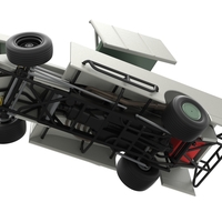 NE Outlaw Dirt Modified stock car V2 while turning 1:25 - Thumbnail 3