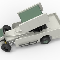 NE Outlaw Dirt Modified stock car V2 while turning 1:25 - Thumbnail 4