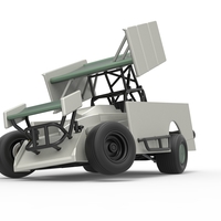 NE Outlaw Dirt Modified stock car V2 while turning 1:25 - Thumbnail 5