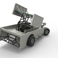 NE Outlaw Dirt Modified stock car V2 while turning 1:25 - Thumbnail 14