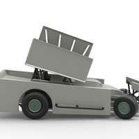 NE Outlaw Dirt Modified stock car V2 while turning 1:25 - Thumbnail 18