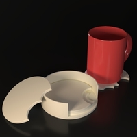 Small Bite Coasters 3D Printing 543384