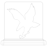 3D Art Eagle Stencil - Thumbnail 6