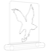 3D Art Eagle Stencil - Thumbnail 7