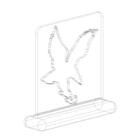 3D Art Eagle Stencil - Thumbnail 9
