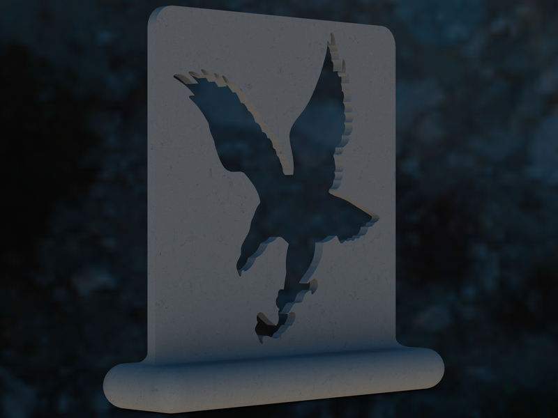 3D Art Eagle Stencil