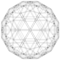 Wireframe Shape Geometric Egg - Thumbnail 7