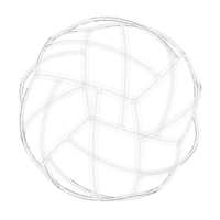 Wireframe Shape Geometric Volley Ball - Thumbnail 3