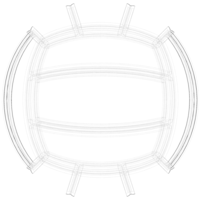Wireframe Shape Geometric Volley Ball - Thumbnail 4