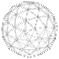 Wireframe Shape Pentakis Snub Dodecahedron - Thumbnail 4