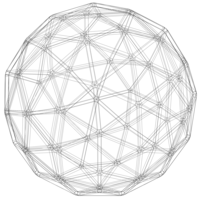 Wireframe Shape Pentakis Snub Dodecahedron - Thumbnail 5