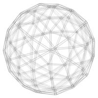 Wireframe Shape Pentakis Snub Dodecahedron - Thumbnail 7